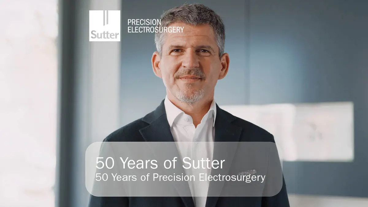 50-years-of-sutter-precision-electrosurgery.jpg Portrait of a man in a suit, anniversary image 50 Years of Sutter Precision Electrosurgery