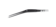 Lange schwarze bipolare Pinzette mit abgewinkelter Spitze vor weißem Hintergrund.