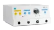 Perspektivansicht des BM-780 II Radiofrequenz-Generators mit Drehregler, Funktionsknöpfen und mehreren Anschlussmöglichkeiten für chirurgische Instrumente.