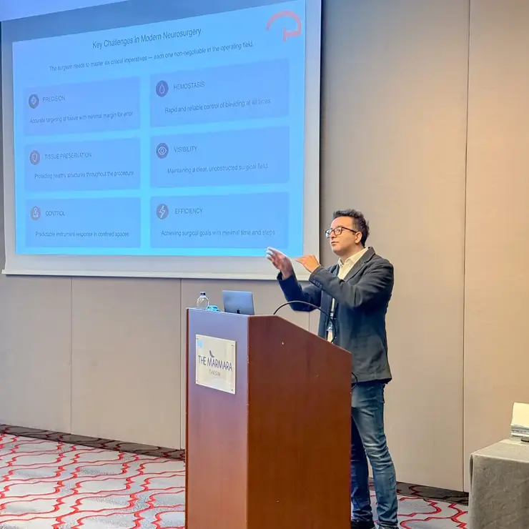 Speaker presenting during the Sutter Distributor Conference 2026 in Istanbul.
