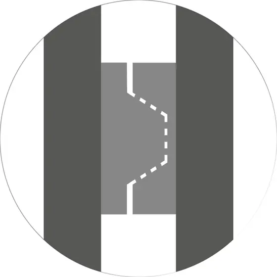 Technische Detailillustration Pylonführung Swyng® non-stick bipolare Pinzetten, single-use